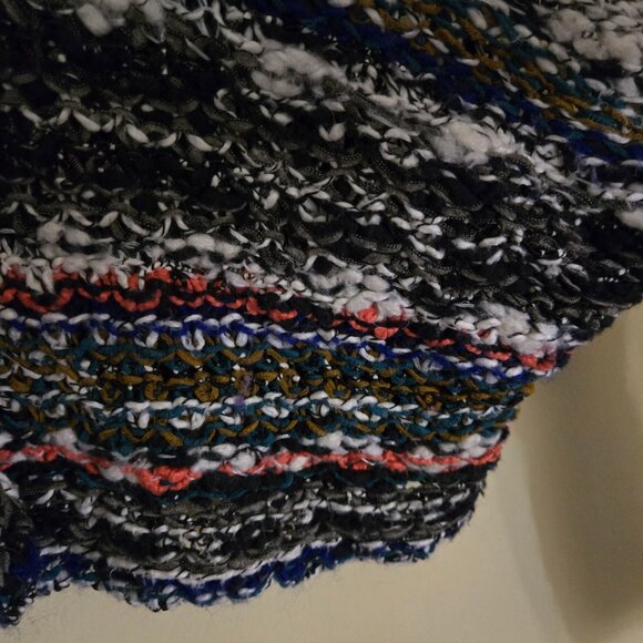 Free People Multi Color Bubble Knit Shrug Circle Cardigan Sweater Size XS - Picture 5 of 7